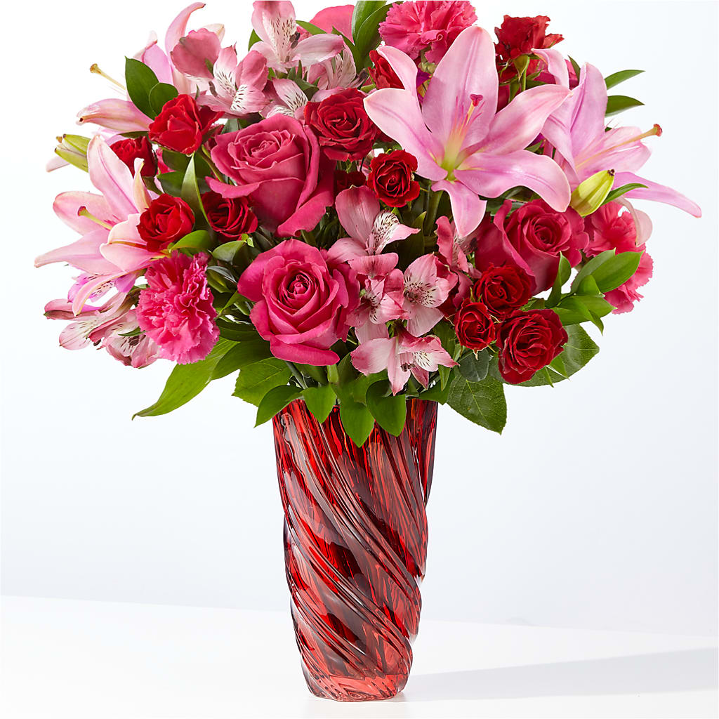 In Love Bouquet with Luxe Swirl Vase – Qfc, Seattle WA