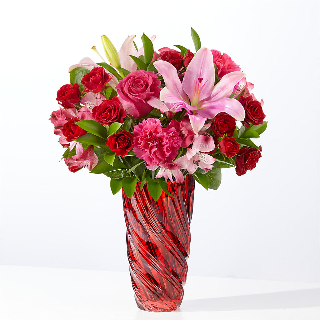 In Love Bouquet with Luxe Swirl Vase – Qfc, Seattle WA