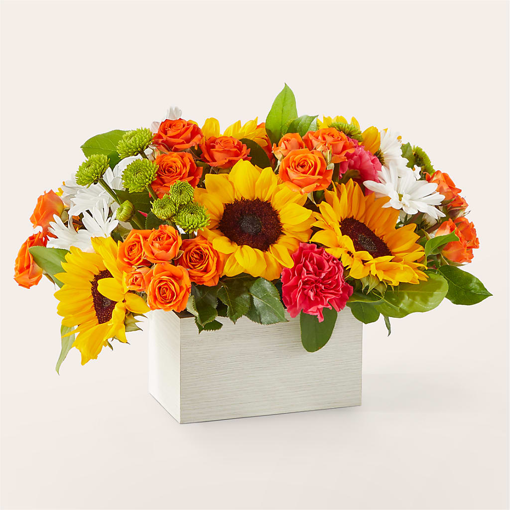Sun-drenched Blooms Box Bouquet – Qfc, Seattle WA