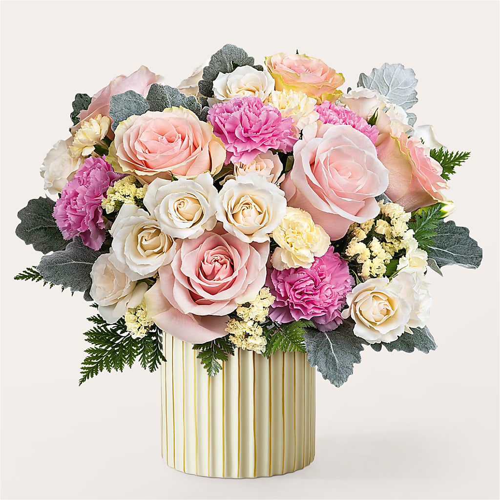 Blissful Moments Bouquet with Ivory Vase – Qfc, Seattle WA