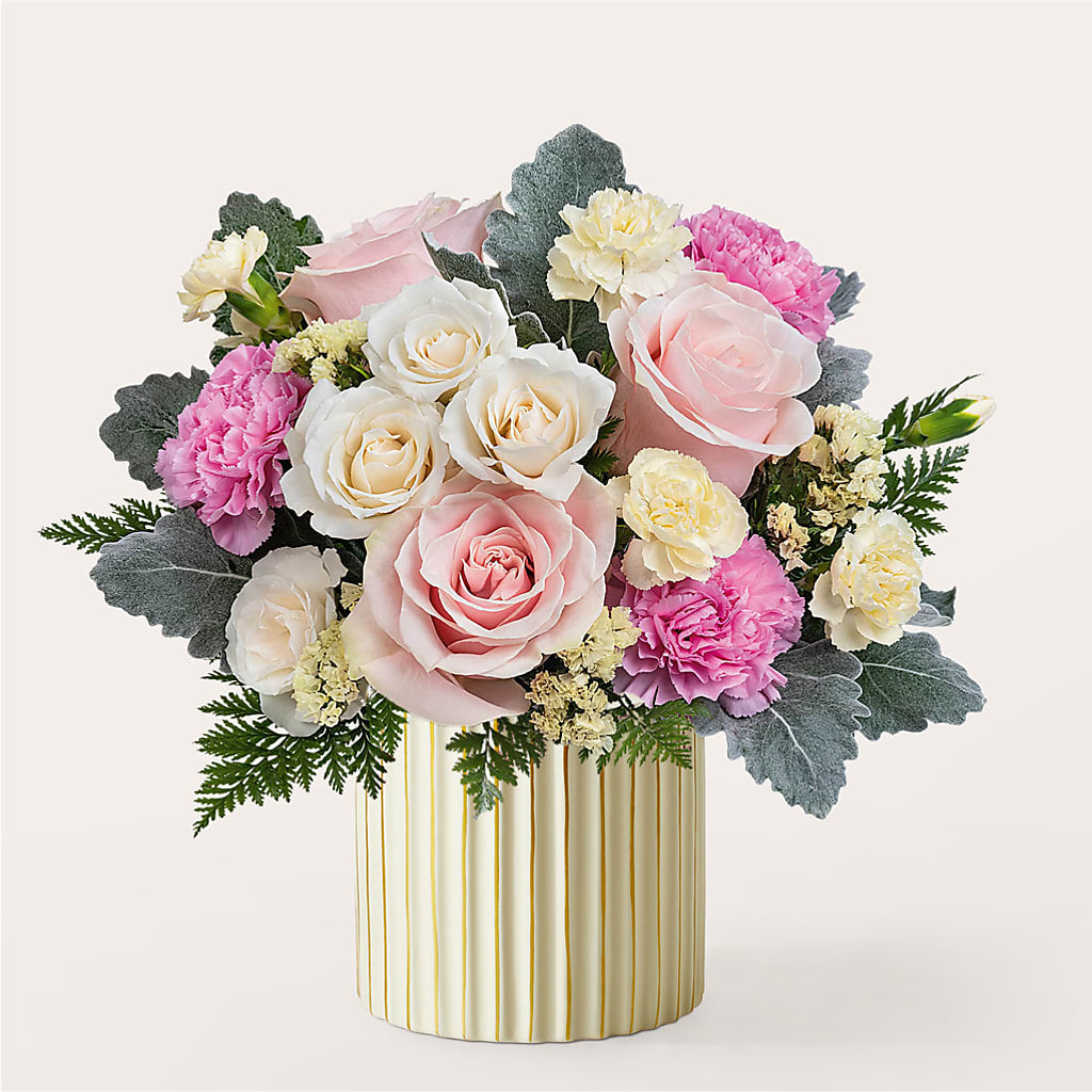 Blissful Moments Bouquet with Ivory Vase – Qfc, Seattle WA