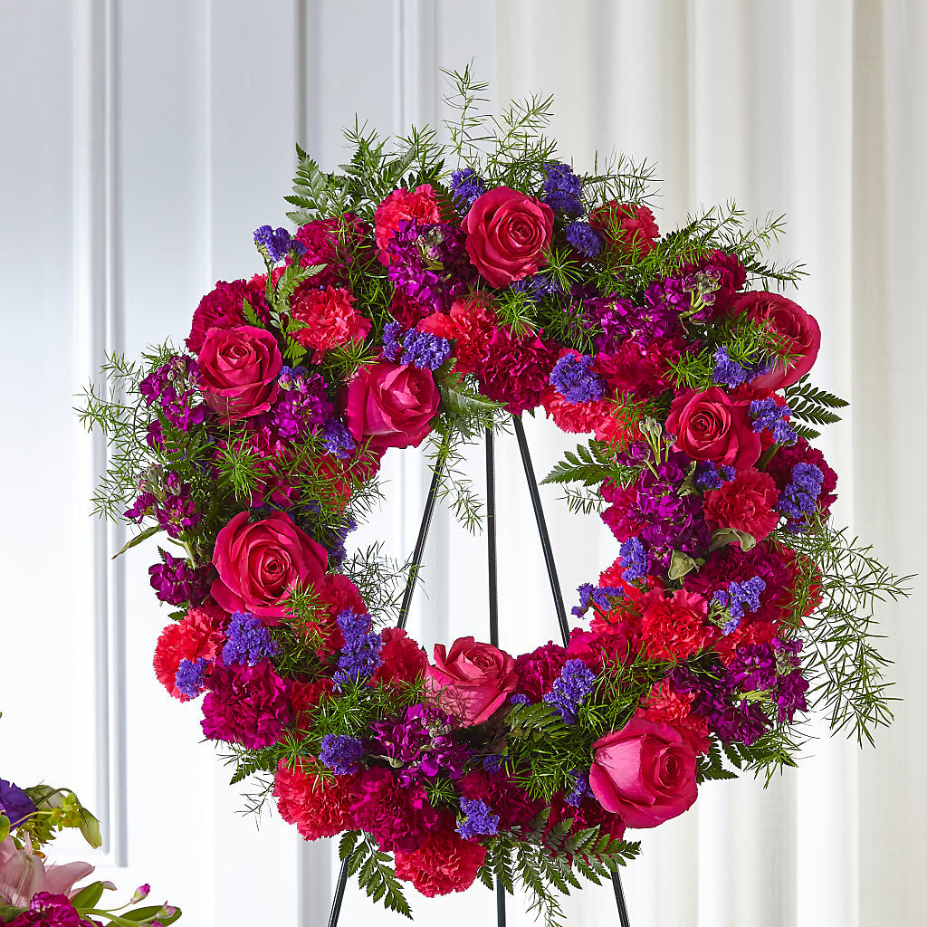 Calming Colors Wreath – Qfc, Seattle WA