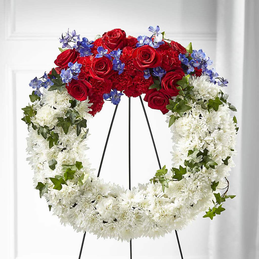 Patriotic Passion Wreath – Qfc, Seattle WA