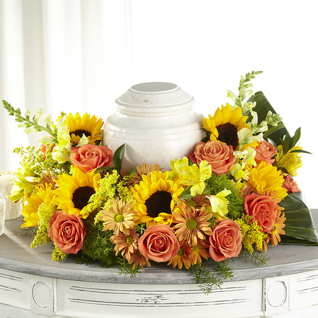 Faithful Sunflower Cremation Adornment – Qfc, Seattle WA