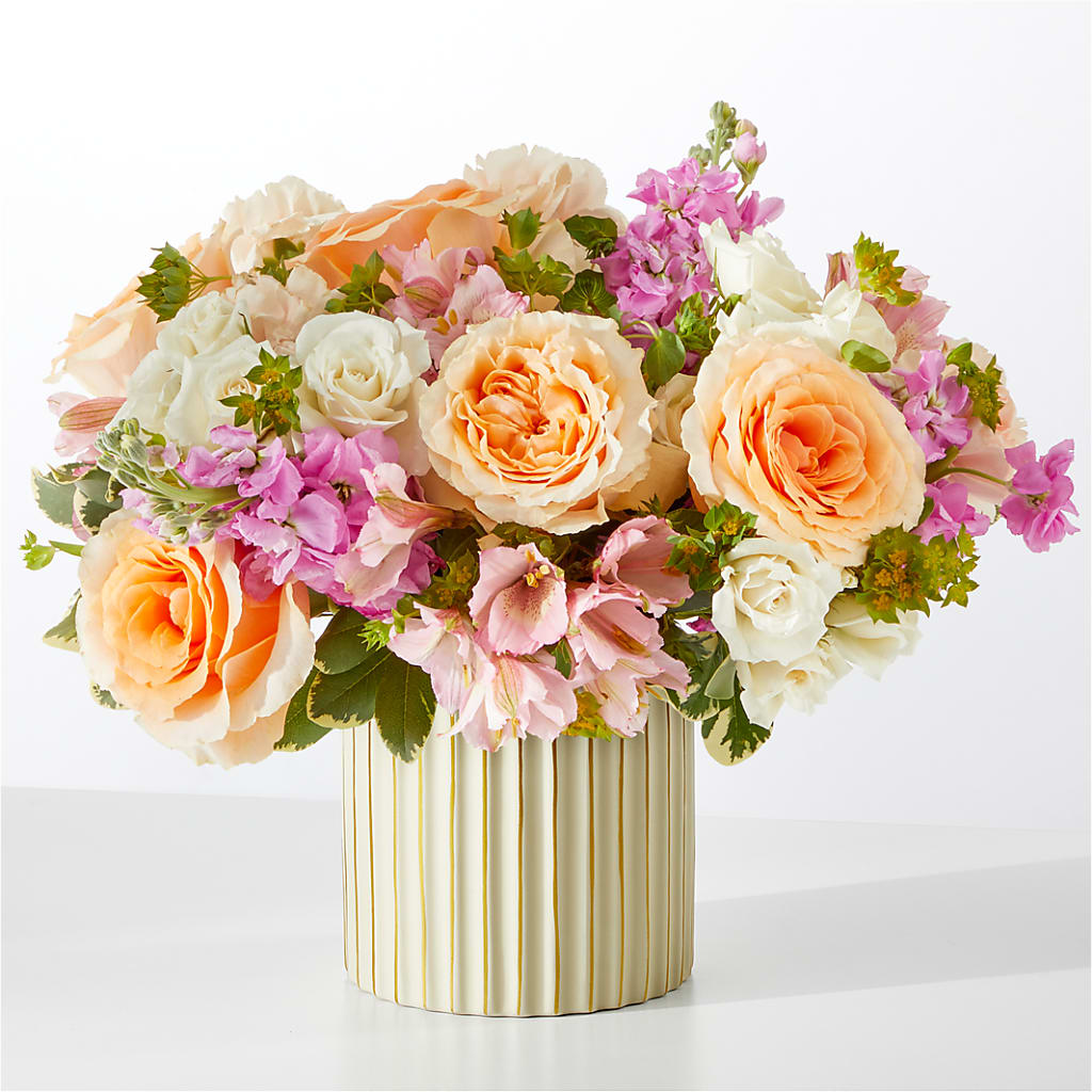 Paradise Bouquet with Ivory Vase – Qfc, Seattle WA