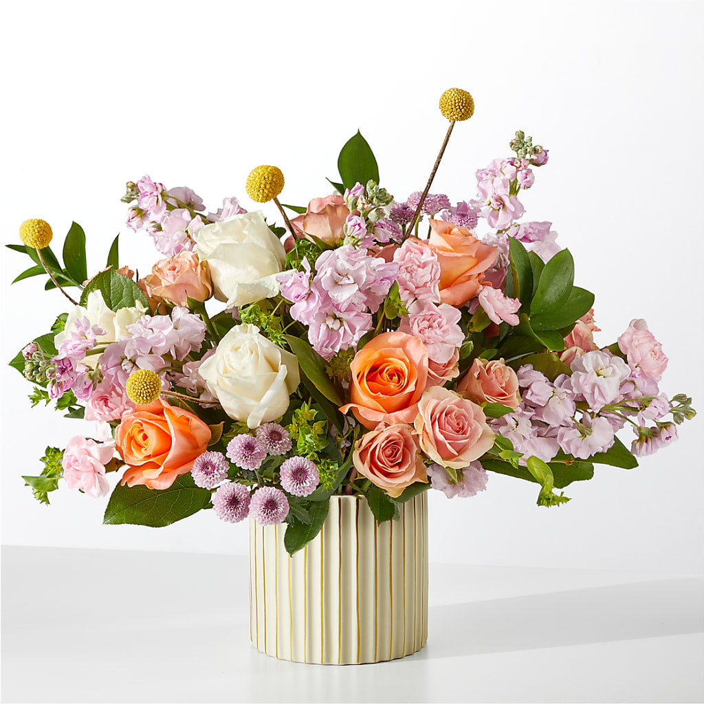 French Market Bouquet with Ivory Vase – Qfc, Seattle WA