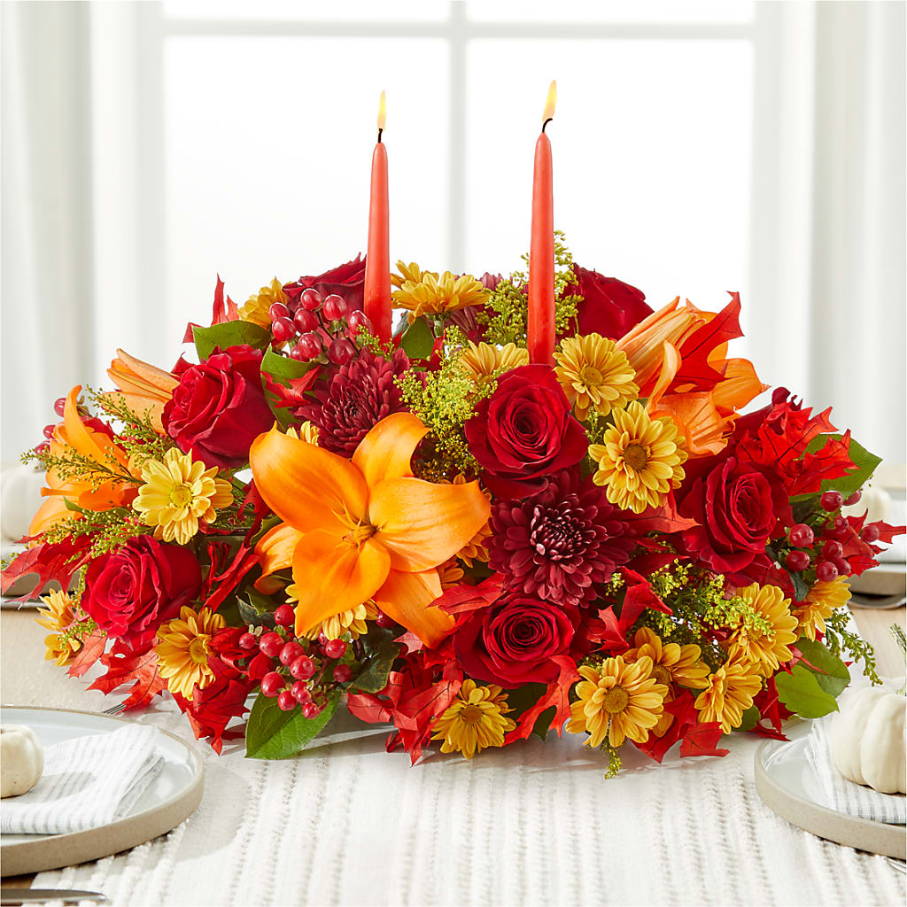 Autumn's Embrace Centerpiece – Qfc, Seattle WA