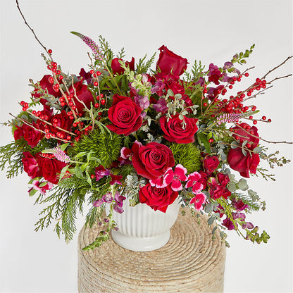 Big Red Bow Bouquet –  Qfc, Seattle WA