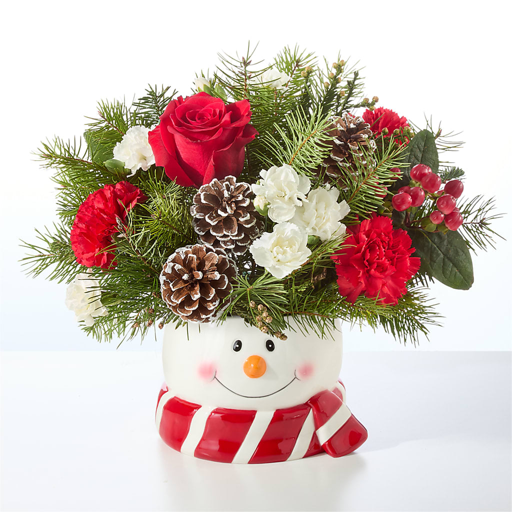 Jolly Snowman Bouquet –  Qfc, Seattle WA