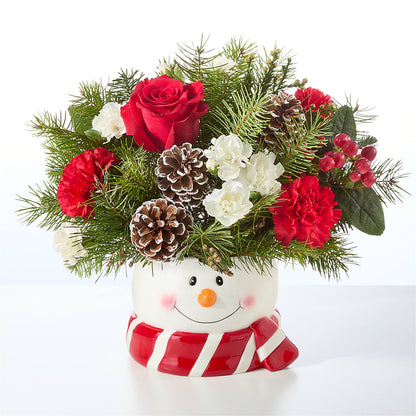 Jolly Snowman Bouquet –  Qfc, Seattle WA