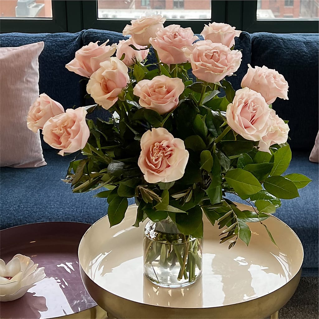 Long Stem Pink Rose Bouquet –  Qfc, Seattle WA