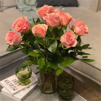 Long Stem Pink Rose Bouquet –  Qfc, Seattle WA