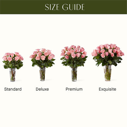 Long Stem Pink Rose Bouquet –  Qfc, Seattle WA