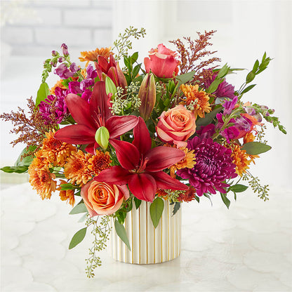 Burgundy Landscape Bouquet –  Qfc, Seattle WA