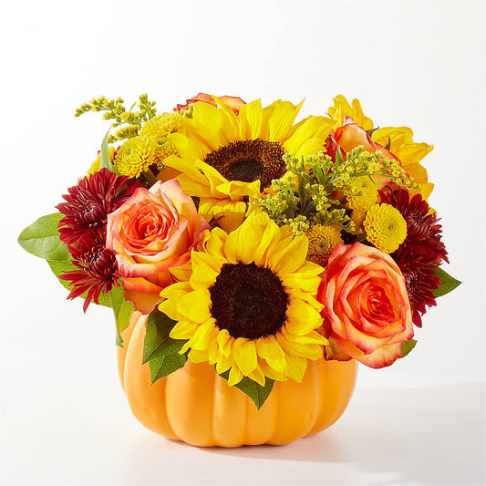 Golden Gourd Pumpkin Bouquet –  Qfc, Seattle WA