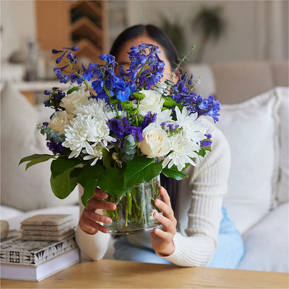 Cerulean Waves Bouquet –  Qfc, Seattle WA