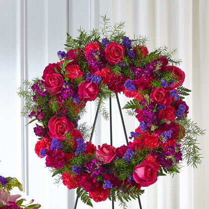 Calming Colors Wreath –  Qfc, Seattle WA