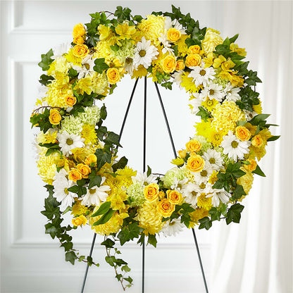 Golden Remembrance Wreath –  Qfc, Seattle WA
