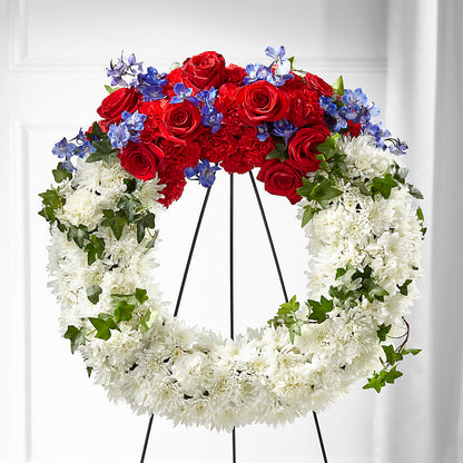 Patriotic Passion Wreath –  Qfc, Seattle WA