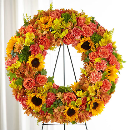 Autumnal Memories Wreath (Standard) –  Qfc, Seattle WA