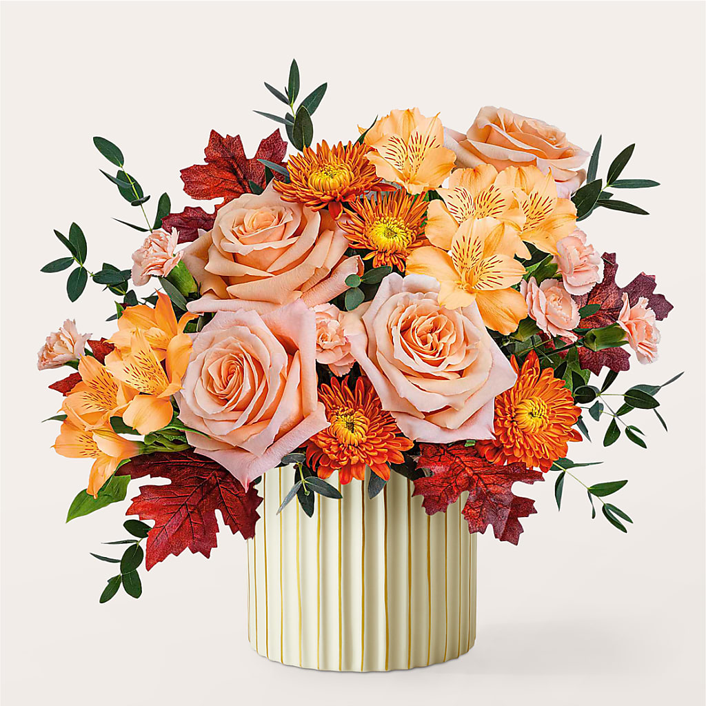 Spiced Latte Bouquet with Ivory Vase –  Qfc, Seattle WA
