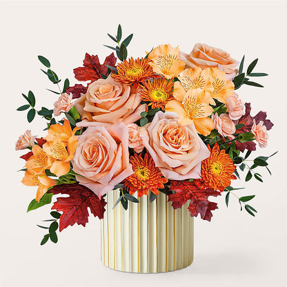 Spiced Latte Bouquet with Ivory Vase –  Qfc, Seattle WA