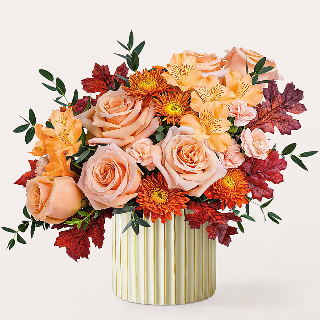 Spiced Latte Bouquet with Ivory Vase –  Qfc, Seattle WA
