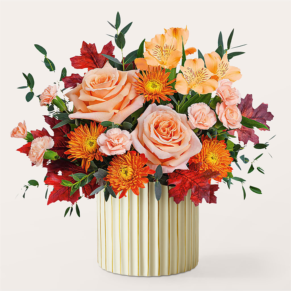 Spiced Latte Bouquet with Ivory Vase –  Qfc, Seattle WA