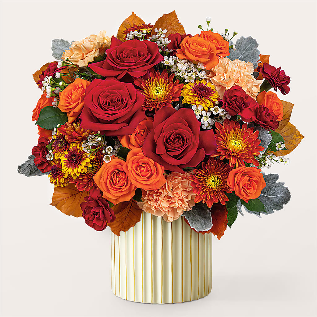 Merlot Bouquet with Ivory Vase –  Qfc, Seattle WA