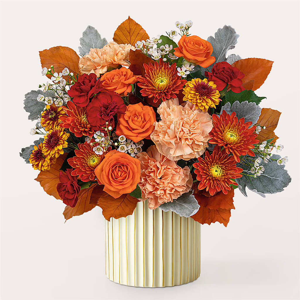 Merlot Bouquet with Ivory Vase –  Qfc, Seattle WA