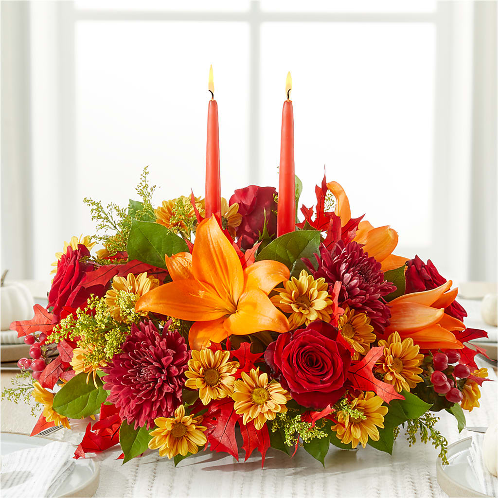 Autumn's Embrace Centerpiece –  Qfc, Seattle WA
