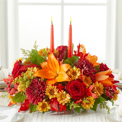 Autumn's Embrace Centerpiece –  Qfc, Seattle WA