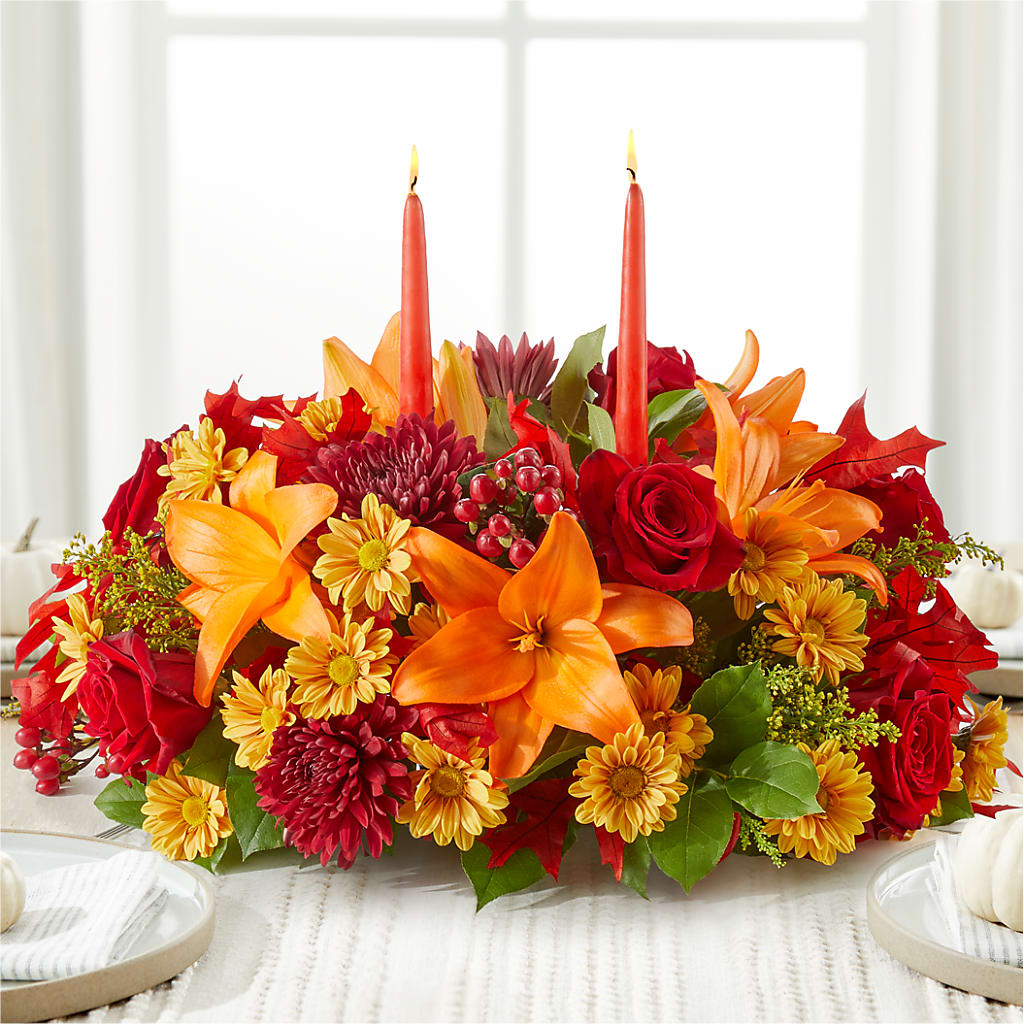 Autumn's Embrace Centerpiece –  Qfc, Seattle WA