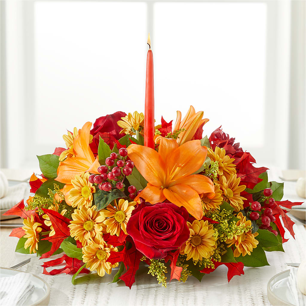 Autumn's Embrace Centerpiece –  Qfc, Seattle WA